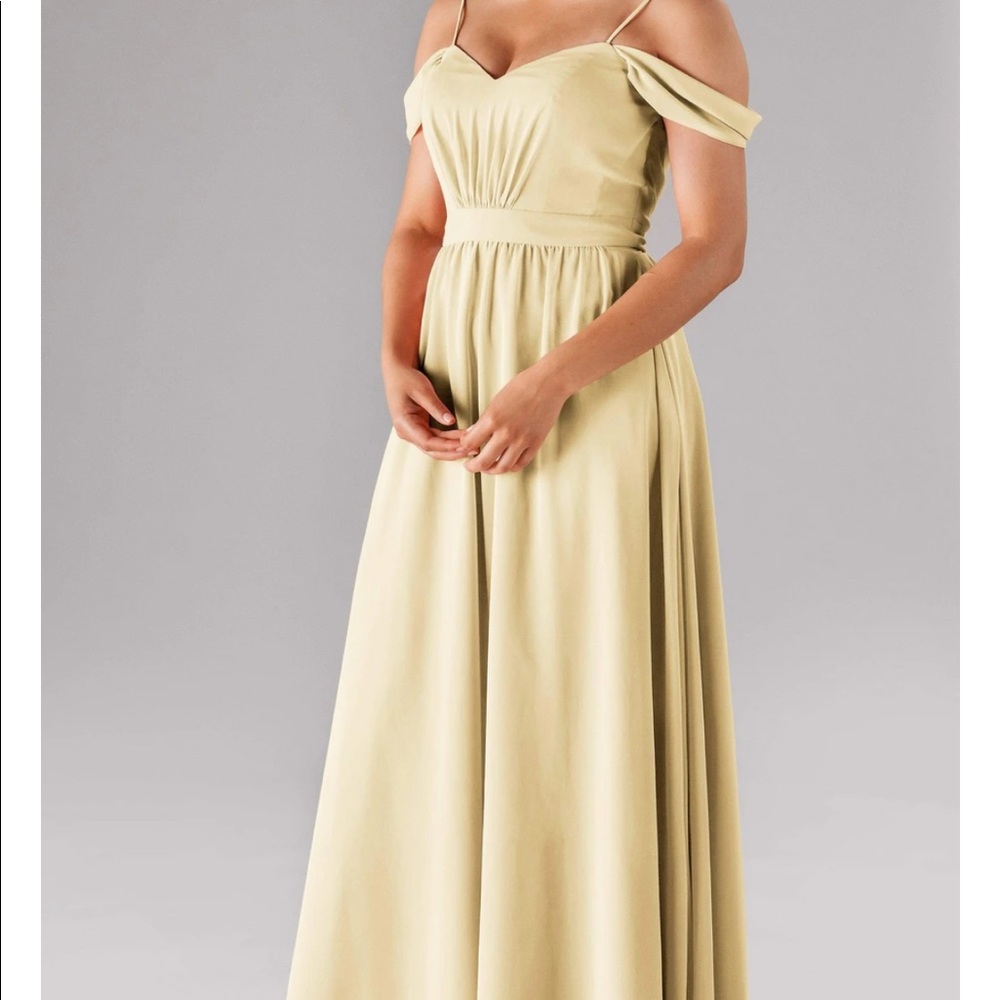 Buttercup Yellow Chiffon Dress Kennedy Blue.